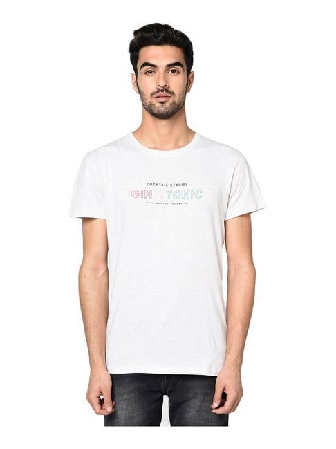 octave white crew t-shirt