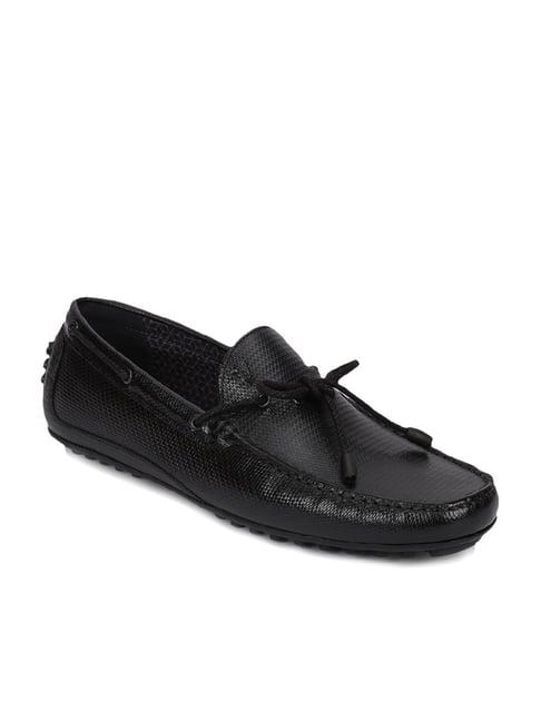 v8 by ruosh men's seti black boat shoes