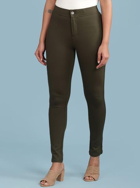 aarke ritu kumar olive regular fit pants