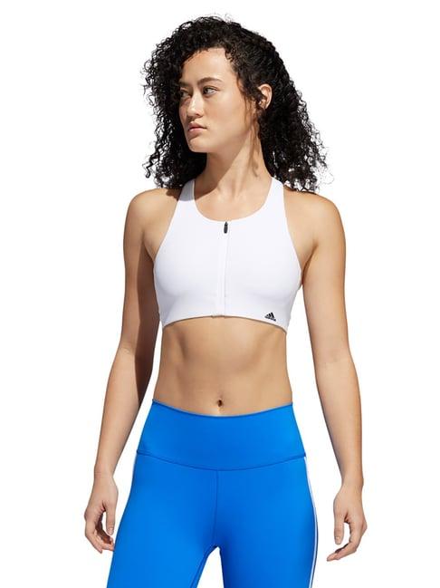 adidas white non wired padded ult bra sports bra