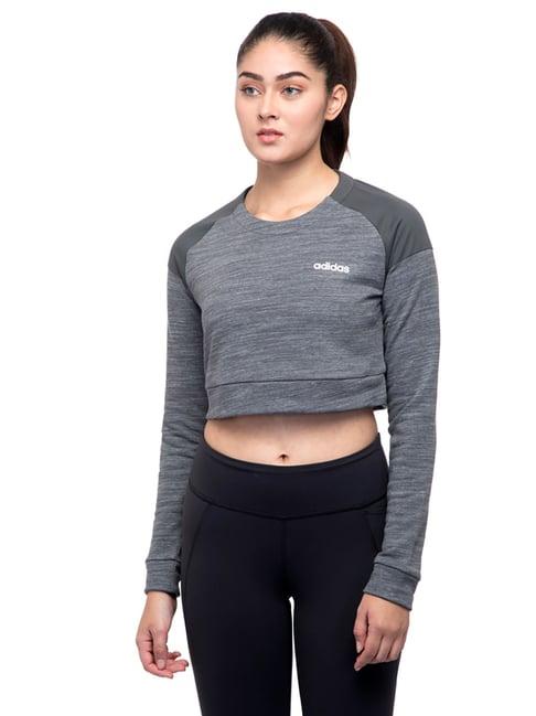 adidas grey textured xpr sweatshirt