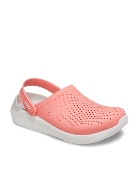 crocs unisex woliteride fresco pink clogs