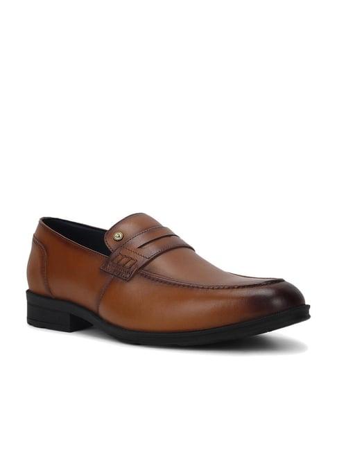 allen solly men's brown formal loafers