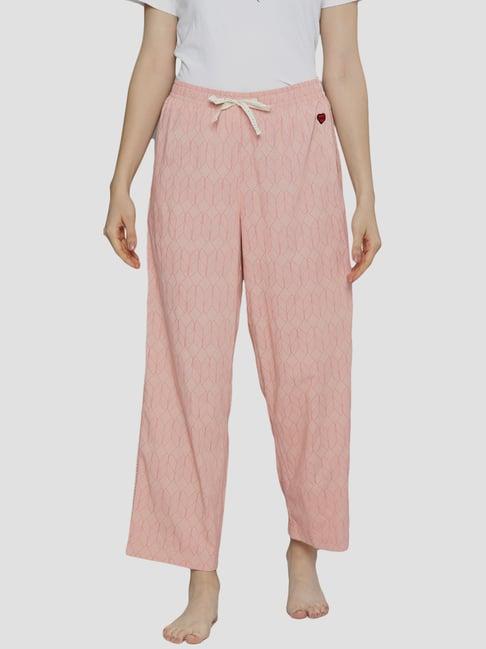 chemistry peach cotton printed pyjamas