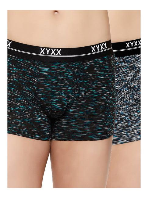 xyxx multicolor heathered trunks - pack of 2