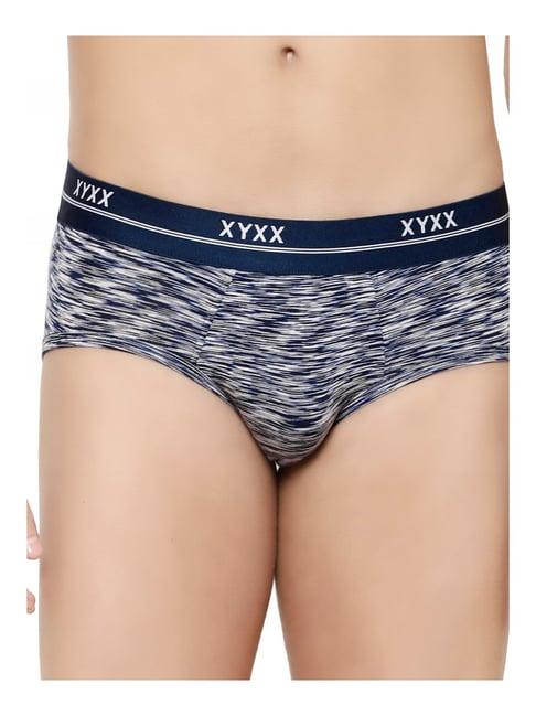 xyxx navy heathered briefs