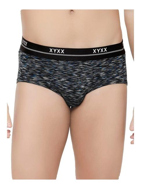 xyxx black heathered briefs