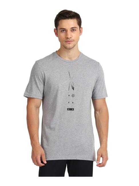 reebok ts speedwick t q1 grey slub t-shirt