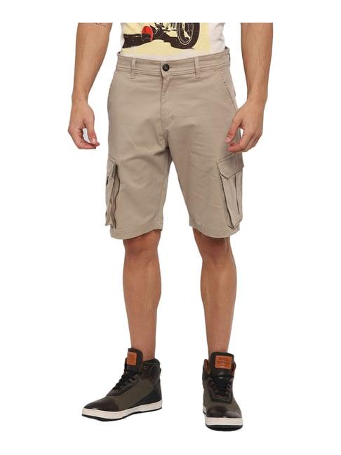 royal enfield khaki cargo shorts