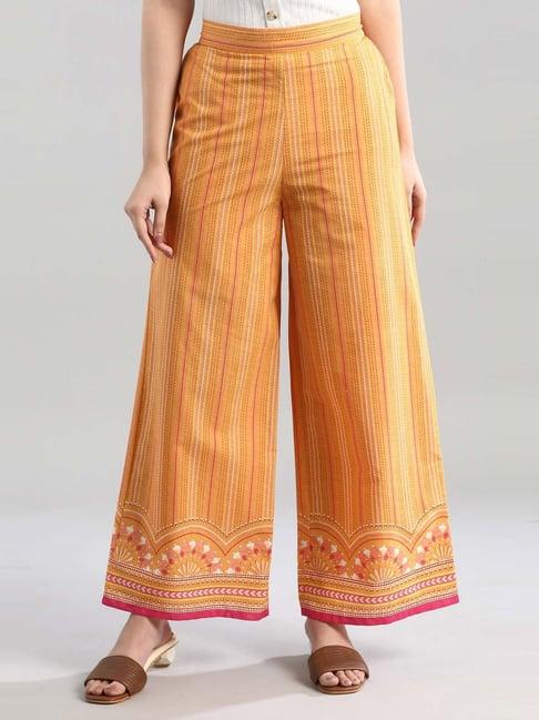 aurelia yellow striped palazzos