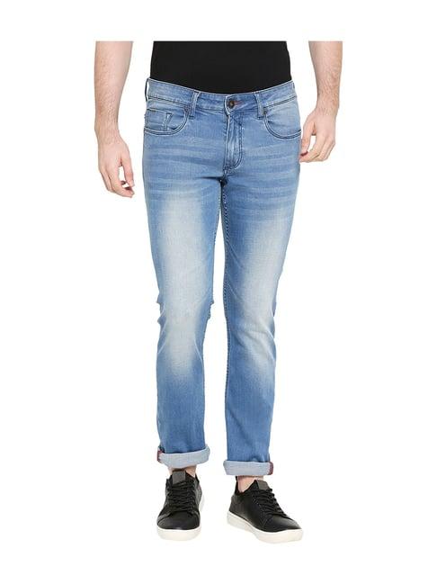 basics dark blue skinny fit jeans