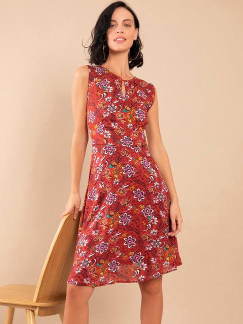 zink london multicolor floral print dress