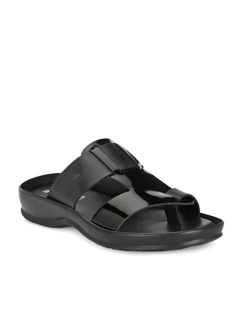 hitz men's black toe ring sandals