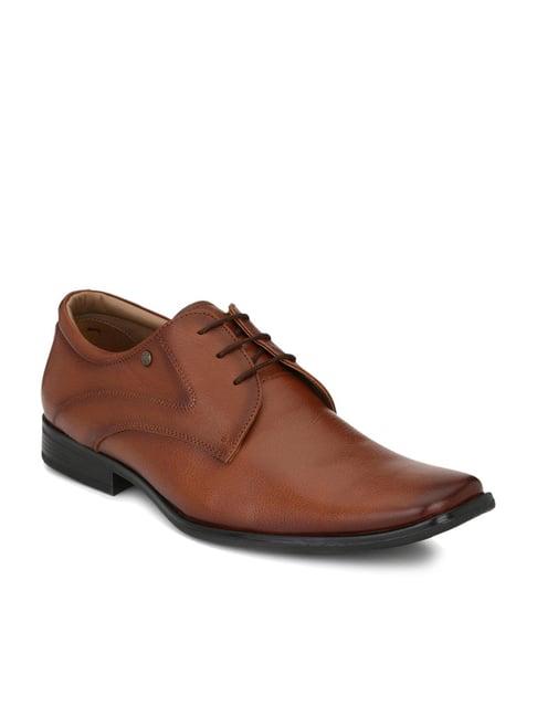 hitz men's tan derby shoes