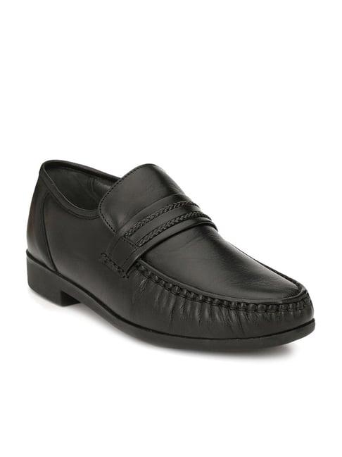 hitz men's black formal loafers