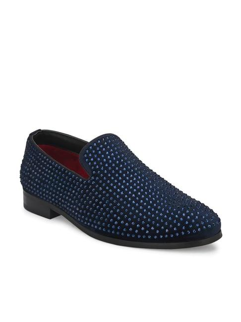 san frissco men's blue casual slip-ons