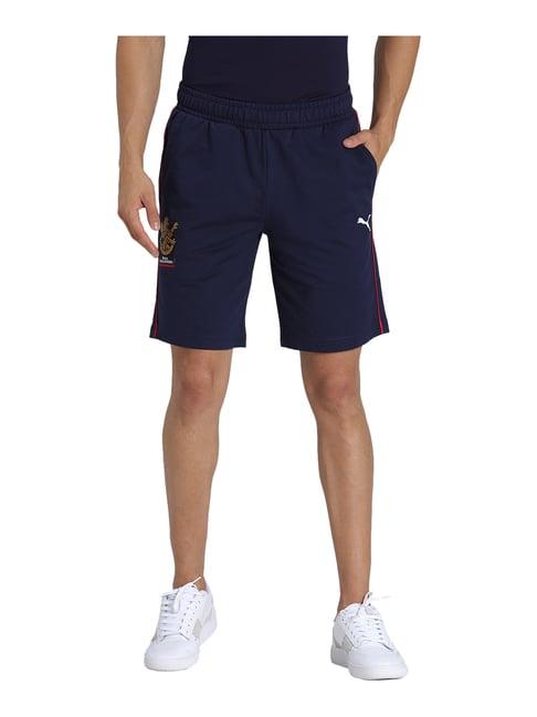 puma x rcb blue fanwear shorts