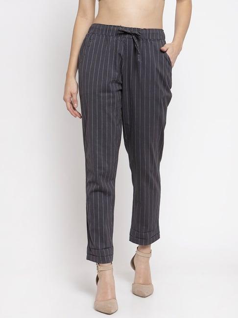 global republic dark grey striped pants