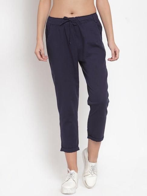 global republic navy cotton pants