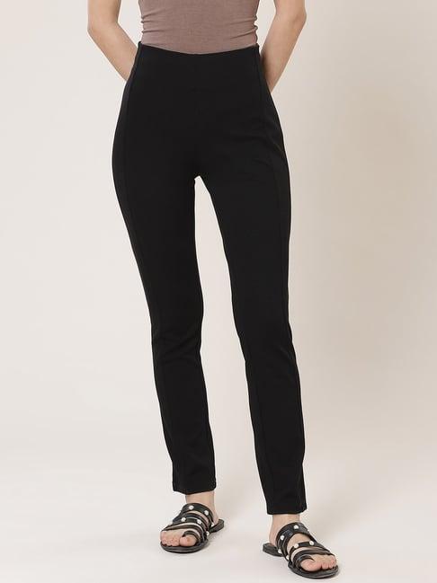 label ritu kumar black mid rise pants