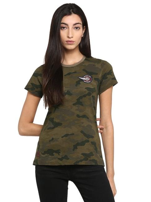 royal enfield olive mlg camo t-shirt