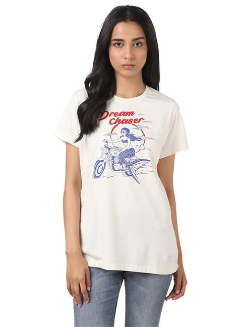 royal enfield off white dream chaser t-shirt