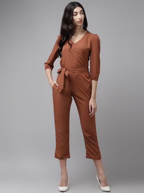 cayman rust regular fit jumpsuit