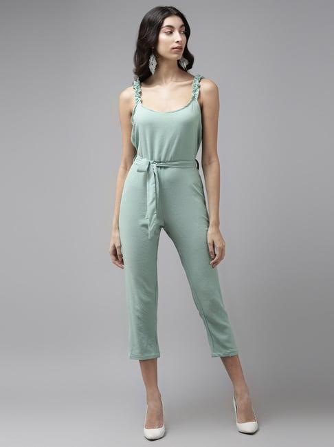 cayman seagreen regular fit jumpsuit