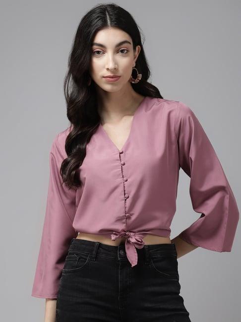 cayman mauve regular fit top