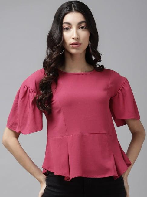 cayman fuchsia regular fit top