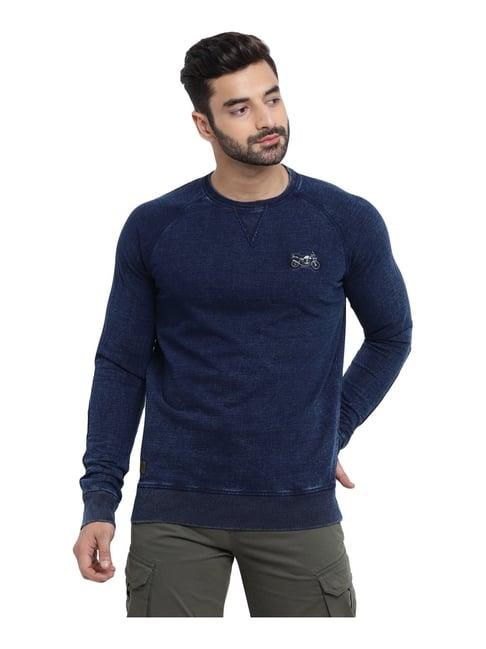 royal enfield navy cotton comfort fit sweatshirt