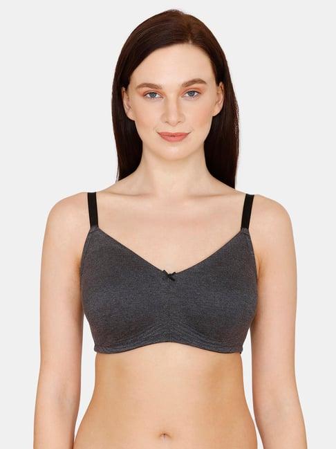 zivame anthracite non wired non padded full coverage bra