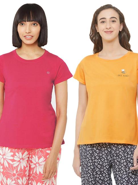 soie  multicolor cotton t-shirt (pack of 2)