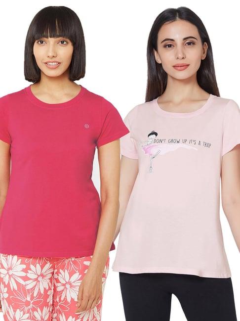 soie  multicolor printed t-shirt (pack of 2)