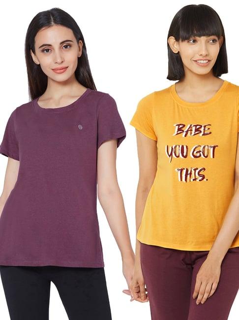 soie  multicolor graphic t-shirt (pack of 2)