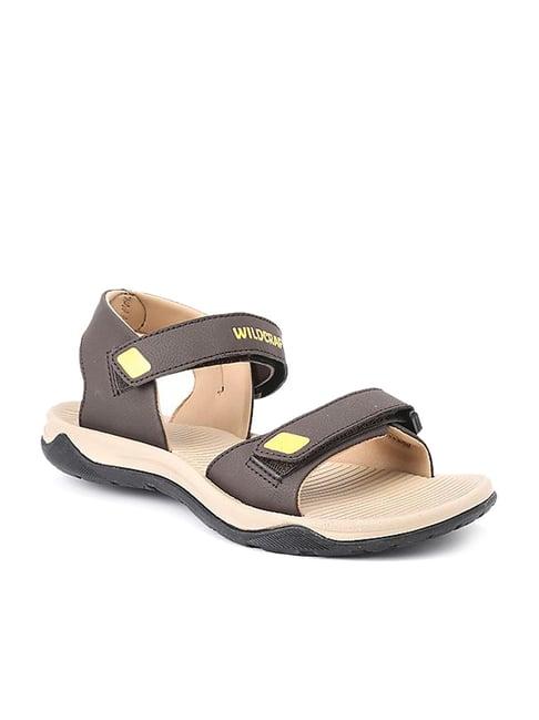 wildcraft men's pace brown floater sandals