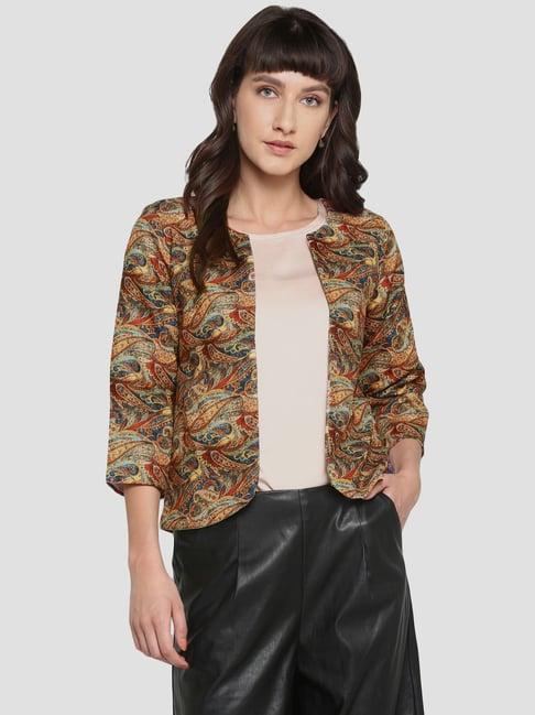 hangup multicolored printed ethnic jacket