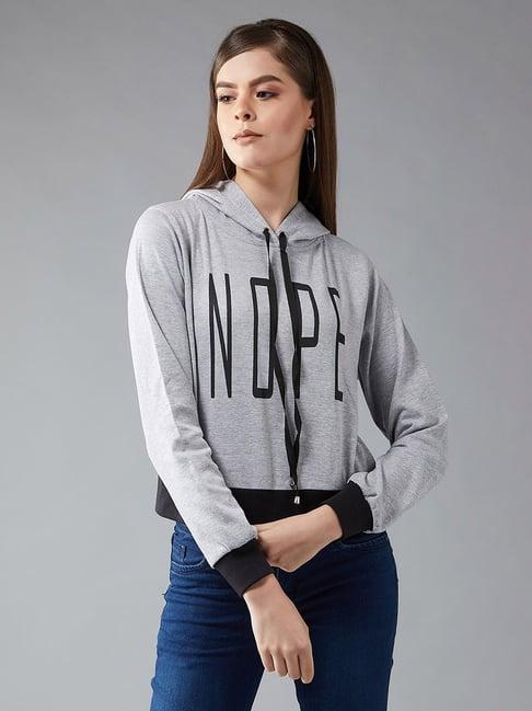 dolce crudo grey textured sweatshirt