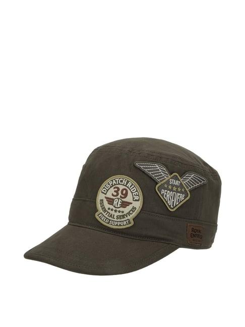 royal enfield military green solid baseball cap