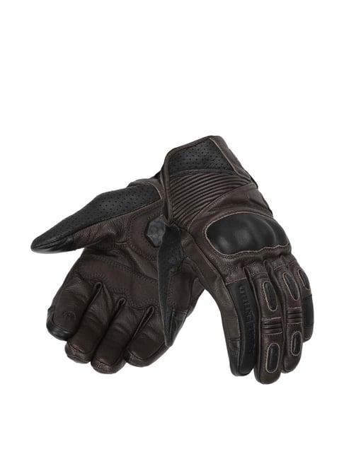 royal enfield vamos riding gloves brown - s