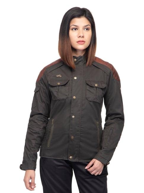 royal enfield olive full sleeves jacket