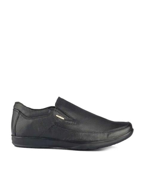 red chief men's black formal slip-ons