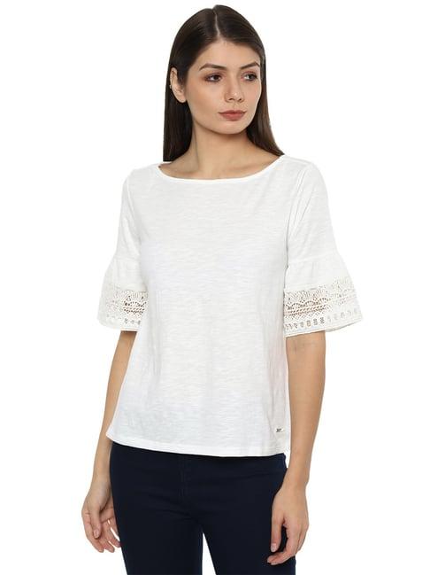 van heusen white lace top