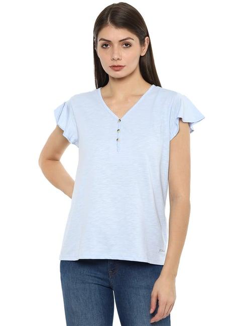 van heusen blue regular fit top