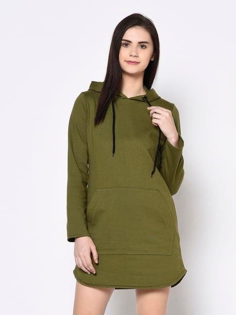 rigo olive regular fit dress