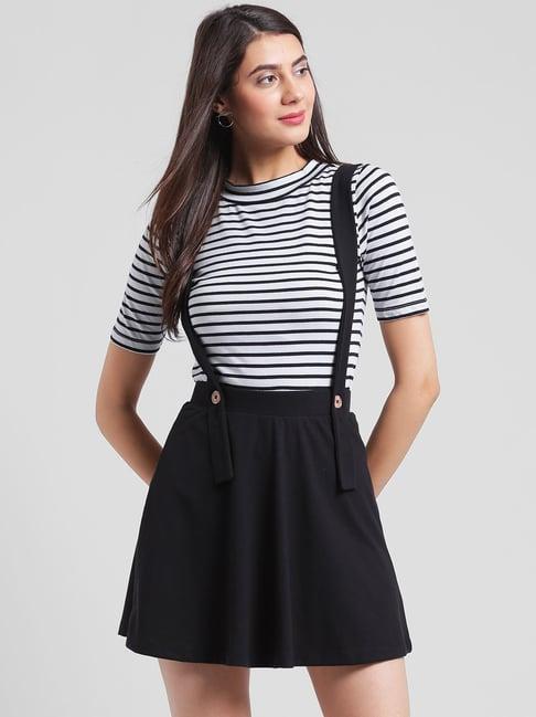 rigo black above knee skirt