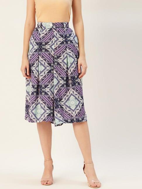 sera multicolor printed culottes