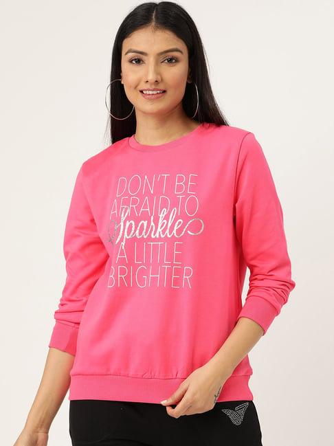 sera fushia graphic print sweatshirt