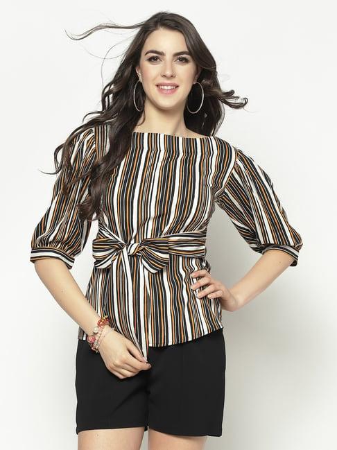 sera multicolor striped top