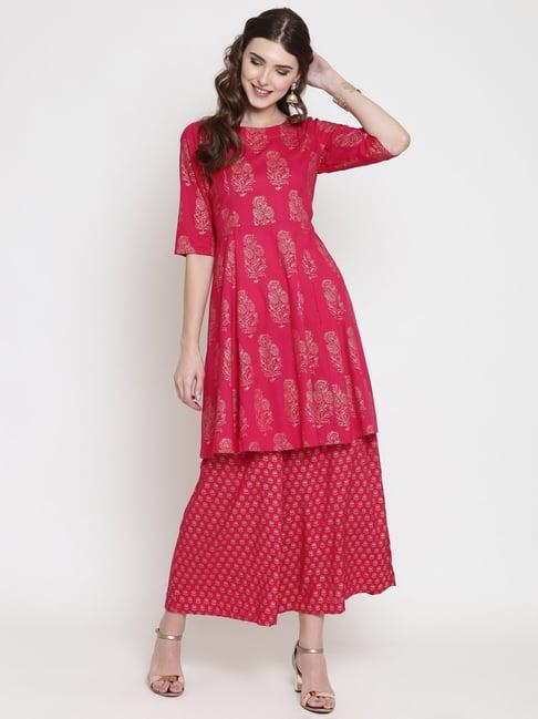 sera pink printed kurta